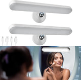 LuminGlow Stick On Mirror Light – Romantic Valentine's Day Gift for Wife, Dimmable Beauty Lighting