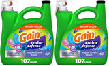 Gain Odor Defense Liquid Laundry Detergent Super Fresh Blast Scent 194 fl oz 134 Loads, Family Safe Laundry Soap for Kids Rooms and Nursery Laundry