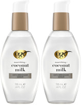 OGX Coconut Milk Anti-Breakage Serum, 4 Fl Oz – Fragrance-Rich Leave-In Serum for an Indulgent Sensory Self-Care Moment