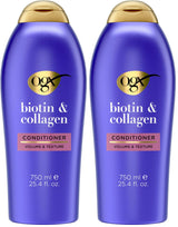 OGX Thick & Full Biotin & Collagen Volumizing Conditioner – Premium Salon-Grade Body Boost for Fine Hair, LipiPro Shield Technology, 25.4 fl oz