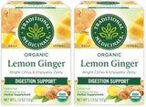 Traditional Medicinals Organic Ginger Tea – Travel-Ready Herbal Tea Bags for Motion Sickness on Road Trips and Flights