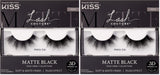 KISS Matte Velvet 16mm Faux Mink Lashes – Premium Designer Lash Clusters for Red-Carpet Glam Evenings