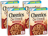 Cheerios Oat Crunch Cinnamon Breakfast Cereal, Made with Whole Grain – Mindful Morning Bowl for Wellness-Focused Adults, 24 oz Family Size