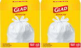 Glad 13 Gallon Quick-Tie Kitchen Trash Bags – Family-Tested Liner for Busy Homes with Toddlers