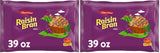 Malt-O-Meal Raisin Bran Cereal – High-Fiber Whole Grain Breakfast for Health-Minded Adults, 39 OZ Resealable Bag