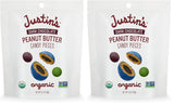Justin's Dark Chocolate Peanut Butter Candy Pieces – Trail & Campsite Snack, 4.5oz Resealable Bag