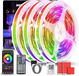 Lumistrips RGB LED Strip Lights – Aesthetic Room Decor for Ceiling, Headboard & TV Backlighting, Music Sync