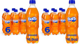 Fanta Orange Soda – Picnic and BBQ Beverage, 6 Pack of 16.9 fl oz Portable Bottles