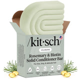 Kitsch Rosemary Biotin Volumizing Conditioner Bar – Plastic-Free Vanity Countertop Swap for Two Liquid Conditioner Bottles