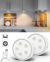 Flameless LED Puck Lights with Timer — Safe, Cool-to-Touch Night Lighting for Kids' Bedrooms and Nurseries