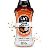 Downy Unstopables Fusions Scent Duo Beads Sunset & Citrus Personal Care Laundry Freshener for Wind-Down Bath Towels and Sleepwear