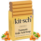 Kitsch Kojic Acid Soap – Calming Citrus Bar for Mindful Bath Time Brightening, Hyaluronic Acid Face Wash