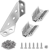 PlusRoc Stainless Steel Corner Brackets - Rust-Resistant Reinforcement for Patio Furniture and Outdoor Tables