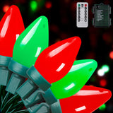 LumioGlow C7 String Lights - Thoughtful Housewarming Gift for Her with Remote and Timer