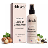 Kitsch Argan Milk Leave In Conditioner Spray – Spa Like Hair Ritual for Curly and Dry Hair, Vegan Leave In Mist