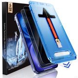 MAGIC JOHN 2 Pack Privacy Screen Protector for iPhone 16 Pro Max, Smudge-Free Display for Video Calls