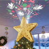 DG-Direct 3D LED Star Topper with Rotating Snowflake Light – Family-Safe Nursery & Playroom Christmas Decoration, No Wax or Open Flame