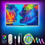 Daymeet RGBICW TV Backlight – Cool-to-Touch Strip with Built-In Timer, Worry-Free Ambient Light for Nursery & Playroom
