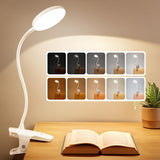 Mubarek Clip on Study Light – Child-Safe Bedside Reading Lamp for Kids' Rooms and Nursery