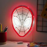 Spiderman Mask Neon Light – Thoughtful Holiday Gift for Him, Renter Friendly Wall Mounted Decor for Dorms and Apartments