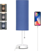 Decorative Nightstand Lamp with Oil-Rubbed Metal Base, Ambient Table Lamp for Cozy Home Aesthetic
