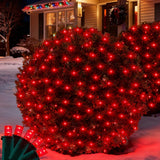 LumEver Holiday Net Lights 132 LED Connectable Outdoor Patio Camping String Decor Green Wire