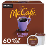 McCafe French Roast K-Cup Pods for Eco-Conscious Home Brewing, Recyclable Single-Serve Dark Roast Coffee for Wellness Routine
