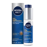 NIVEA MEN Age Defense Instant Hydrating Face Serum for Dry Skin – Premium Pro-Retinol Treatment, 1.7 Fl Oz