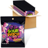 SOUR PATCH KIDS Glow Ups Strawberry-Watermelon Soft & Chewy Candy, Bulk Candy for Kids' Birthday Party Favors and Goodie Bags, 12-3.08 oz Bags
