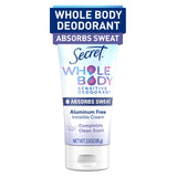 Secret Whole Body Deodorant – Safe Aluminum-Free Formula for Health-Conscious Women & Families