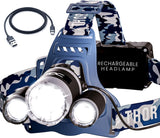 TDC Head Lamp Led Rechargeable - Hands-Free Headlamp for Mechanics, Under-Hood Work, and Garage Jobs