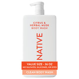 Native Body Wash Coconut & Vanilla 36 oz – Long-Lasting Gourmand Scent for an Immersive Shower Experience