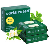 Earth Rated Pet Wipes for Dogs and Cats – Tear-Free Safe Grooming Around Eyes and Ears, 70 Count Sensitive Area Wipes