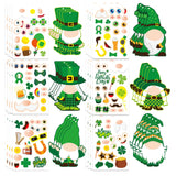 Totorlodge St. Patrick's Day Waterproof Face Stickers – Weather-Resistant Irish Craft Decoration for Backyard Parties and Picnic Tables