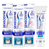 Sensodyne Clinical White Premium Whitening Toothpaste – Clinically Proven Luxury Oral Care, 3-Pack