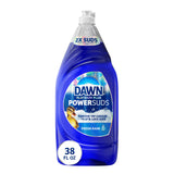 Dawn Platinum Plus PowerSuds Dish Soap for Family Kitchens, Plastic-Safe Formula for Tupperware and Kids' Plates 38 oz