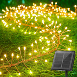 Lumify Solar Copper Wire Lights – Backyard Fence and Pergola Decor, 120 LED Twinkle