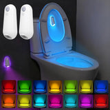 Toilet Night Light for Kids – Motion Sensor Potty Training Helper, 8 Color Changing Bathroom Light