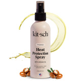 Kitsch Heat Protection Spray with Argan Oil – Mindful Styling Ritual for Damaged Hair, 6.8oz