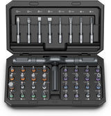 PrecisionTool 42-in-1 Magnetic Ratchet Screwdriver Set – Landscaping Truck Kit for On-Site Repairs, Portable 6.6-Inch Hard Case