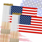 Safe American Flags for Kids – Splinter-Free Poles Perfect for Children's Parties