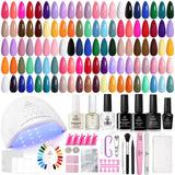 Beetles Spring Gel Nail Kit – Mindful DIY Manicure Experience, 36 Pastel Shades with No-Harsh-Smell Formula for Personal Pampering