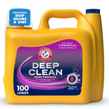 ARM & HAMMER Deep Clean Odor Formula Liquid Laundry Detergent – Mindful Home Reset for Post-Workout Wear and Wind-Down Sheets, Radiant Burst Scent, 150 Fl Oz, 100 Loads