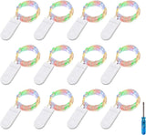 Aurora Glow Minimalist Fairy Lights – Clean Silver Wire Accent for Intentional Home Decor, 6-Pack