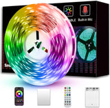 Battery Powered LED Strip Lights – Minimalist Bedroom Lighting, Clean RGB Accent for Neutral Interior