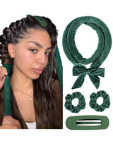 Yanibest No Heat Curling Set – Thoughtful Valentine's Day Gift for Women, Heatless Ribbon Curlers to Sleep In