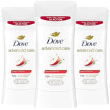 Dove Advanced Care Apple & White Tea Deodorant – Travel-Sized Gym Bag Essential for Active Women, 72-Hour Odor Protection