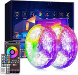 Brightown LED Strip Lights 200ft – Focused Home Office Ambiance, Dimmable LED Strip with Timer and App Control