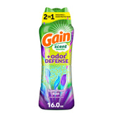 Gain Odor Defense In-Wash Scent Booster – Residue-Free Laundry Beads Safe for All Washers and Water Types, 21.1 oz Super Fresh Blast