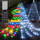 Surplife Waterproof Cascading Christmas Lights – All-Weather Patio and Porch Holiday Glow